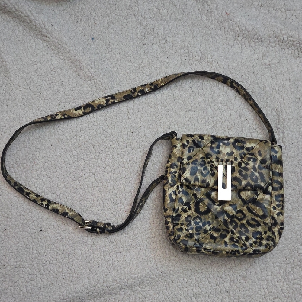 Vince Camuto Leopard Print Crossbody Bag